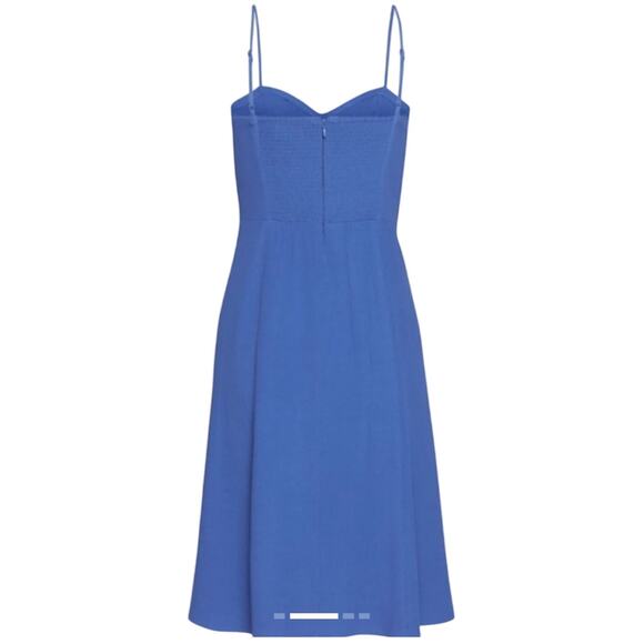 Aritzia Sunday Best Viola Bustier Midi Slip Dress Royal Blue Size M - Picture 2 of 11